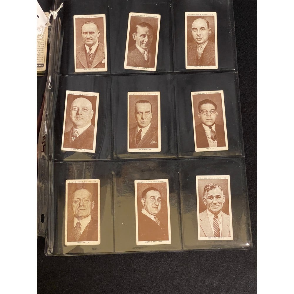 (11) 1928 Churchman Boxing Cards: (11) 1928 Churchman Boxing Cards