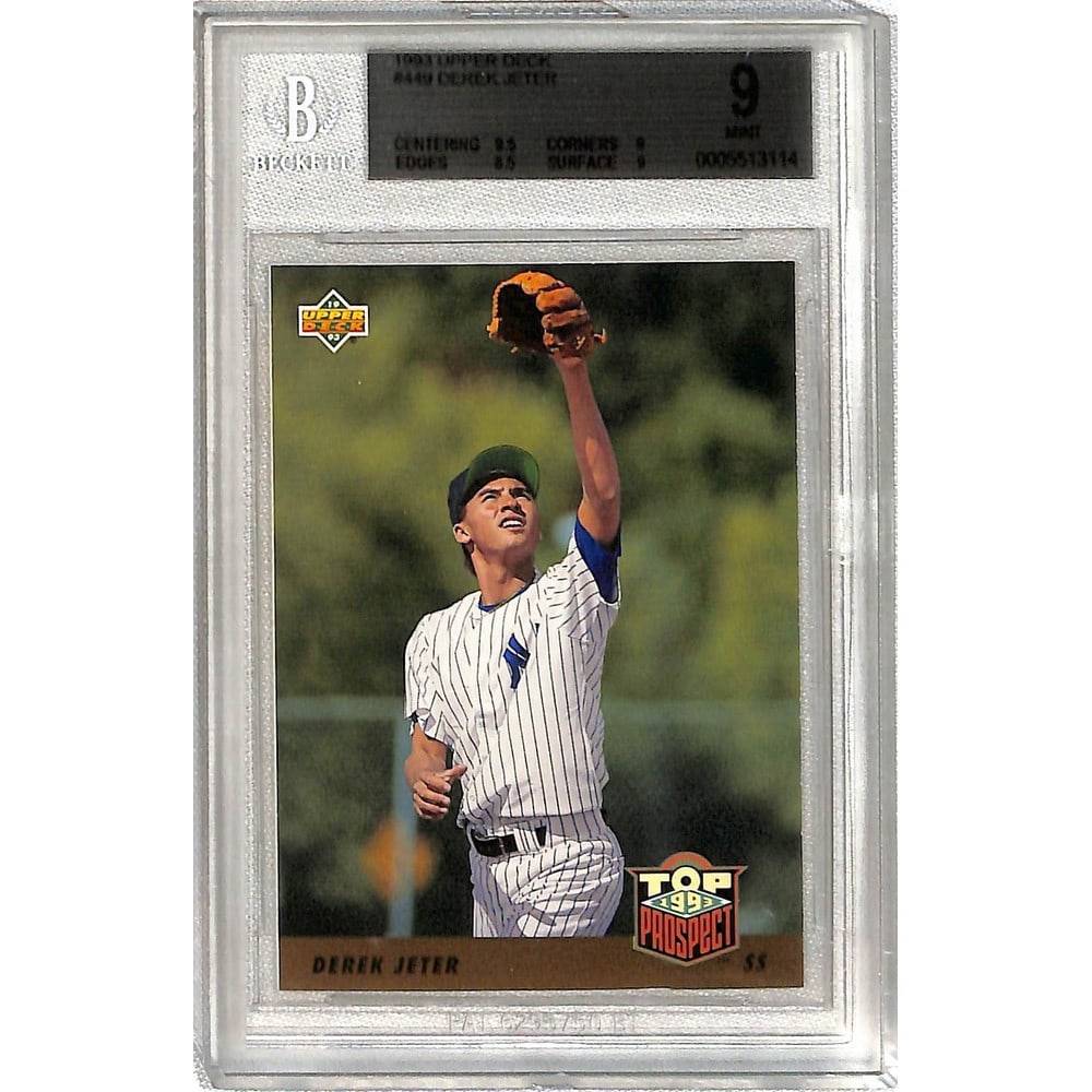 1993 Upper Deck Derek Jeter Rookie Bgs 9 (1 of 2)