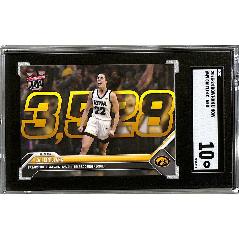 2023-24 Bowman U Caitlin Clark Rc Sgc 10 (1 of 2)