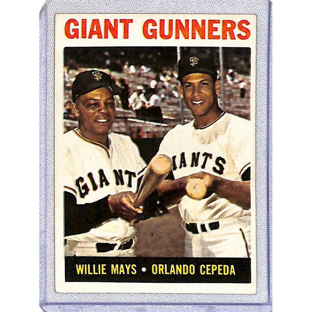 1964 Topps Giant Gunners Mays/cepeda: 1964 Topps Giant Gunners Mays/cepeda