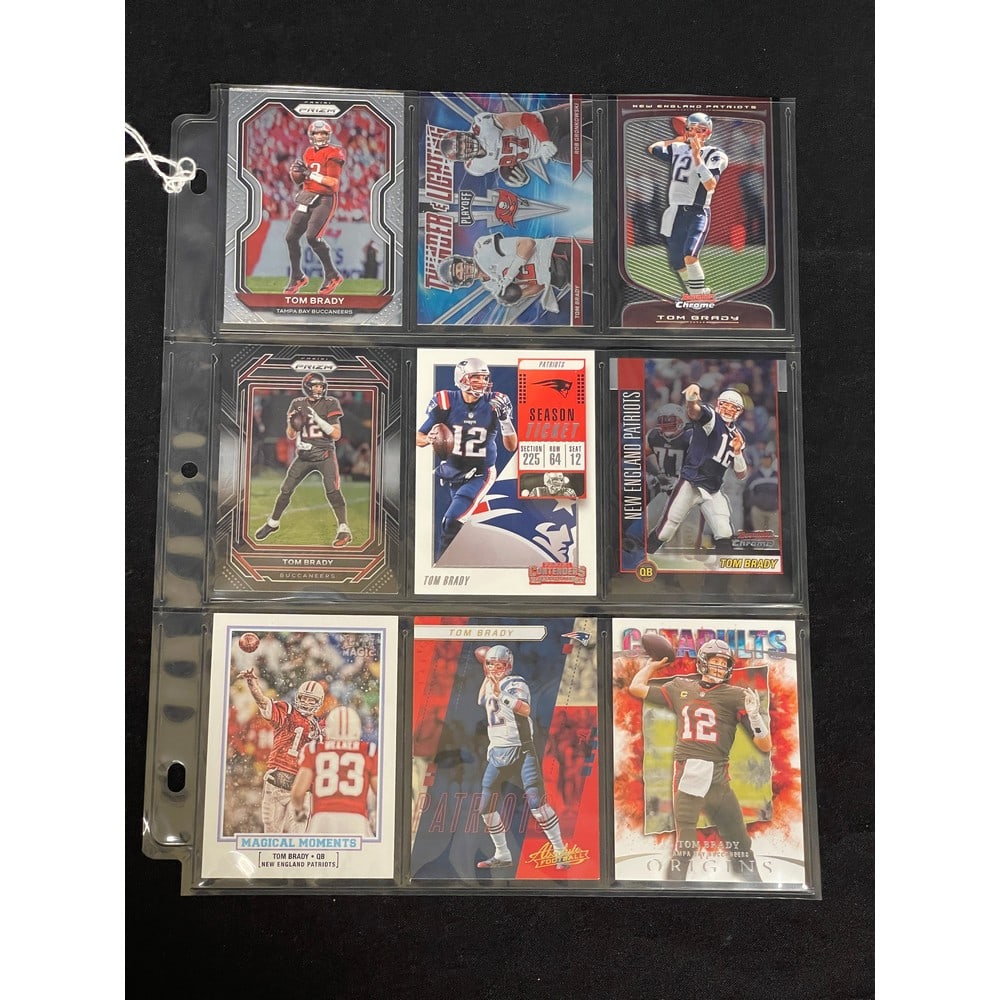 (9) Different High Grade Tom Brady Cards (1 of 2)