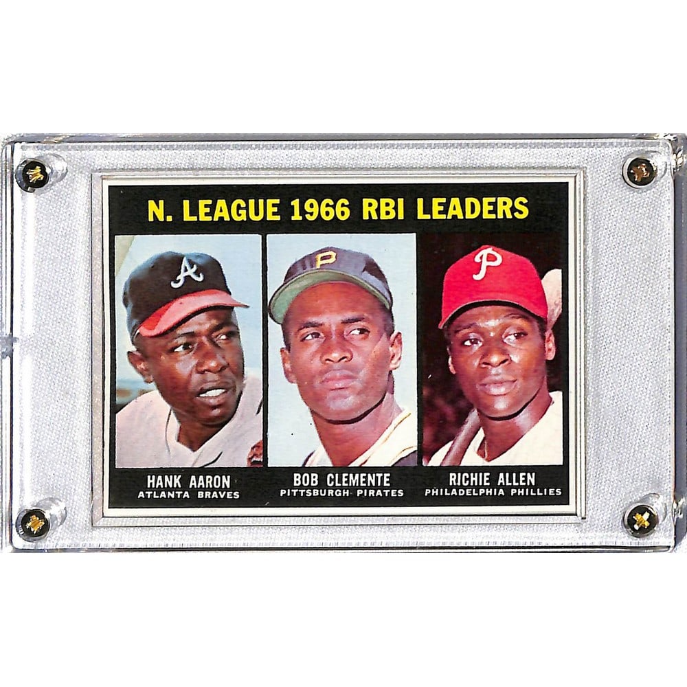 1967 Topps Rbi Leaders Clemente/aaron (1 of 2)