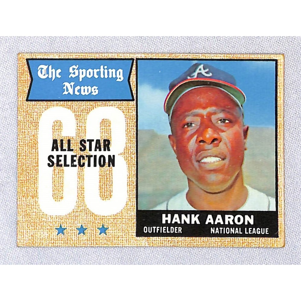 1968 Topps Hank Aaron Allstar (1 of 2)