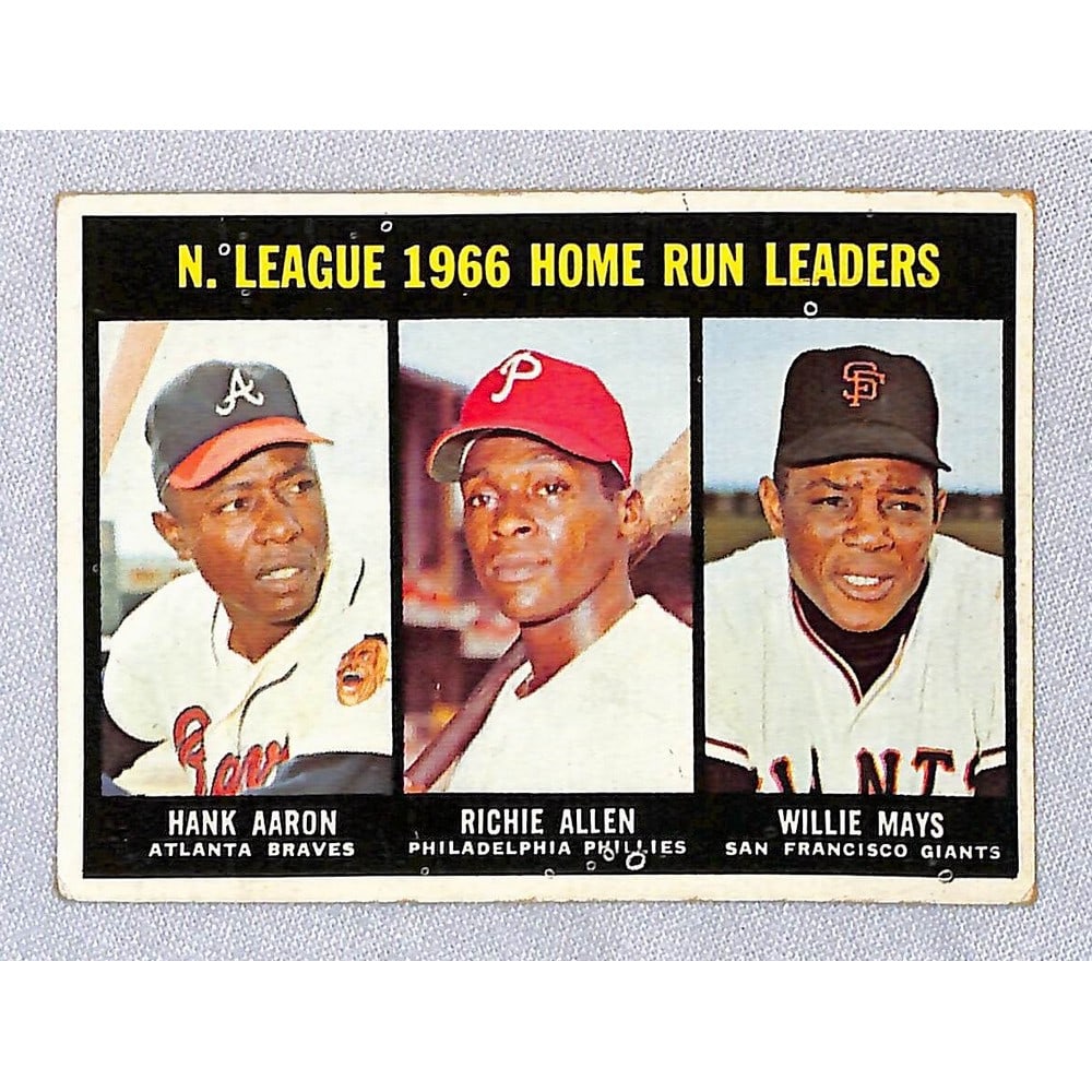 1966 Topps Leaders Mays/aaron (1 of 2)