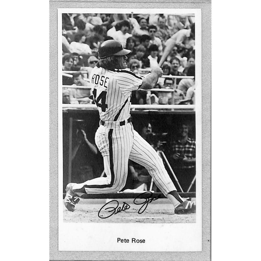 Pete Rose Signed Photo Card (1 of 2)