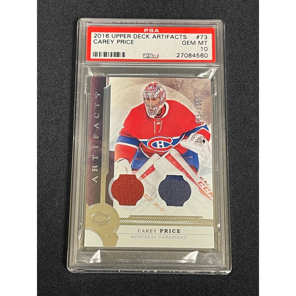 2016 Upper Deck Artifacts Carey Price Psa 10 (1 of 2)