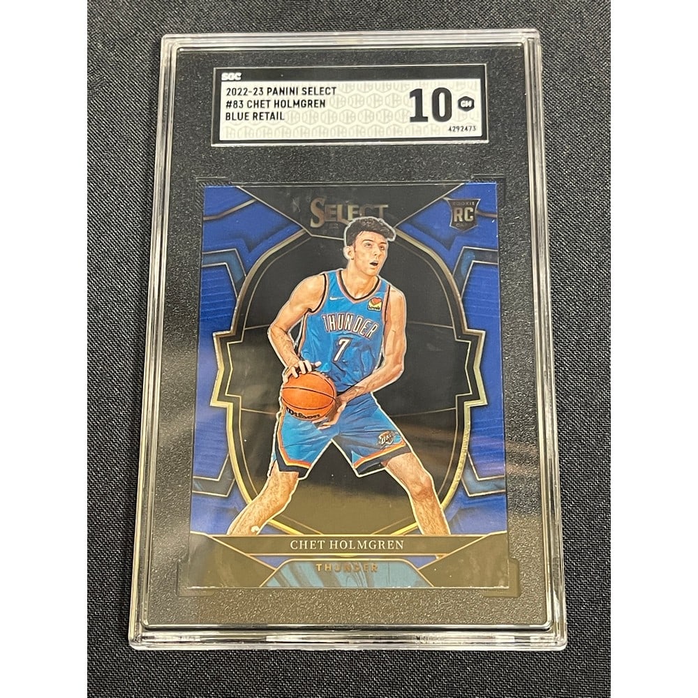 2022-23 Select Chet Holmgren Blue Retail Rc Sgc 10 (1 of 2)
