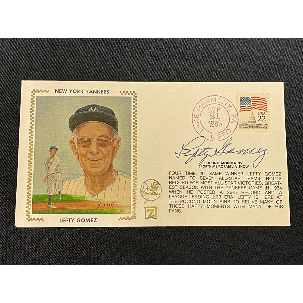 Lefty Gomez Signed 1st Day Cover Jsa Coa (1 of 2)