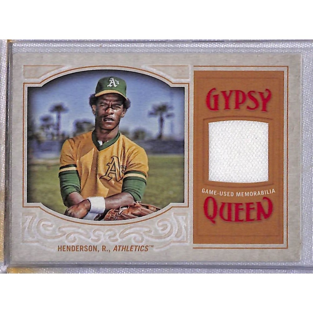 2016 Gypsy Queen Rickey Henderson Game Used (1 of 2)