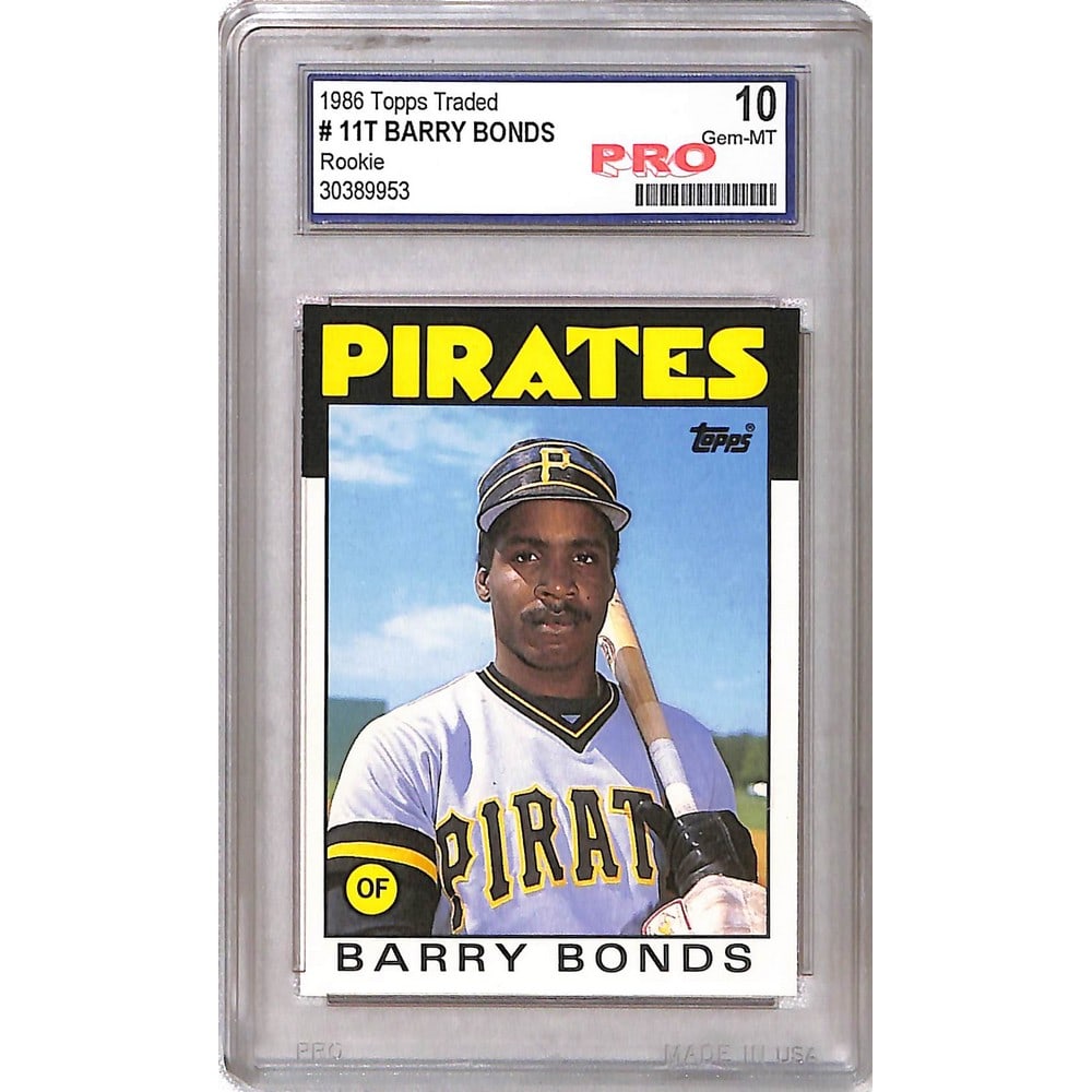 1986 Topps Traded Barry Bonds Rookie Graded 10 (1 of 2)