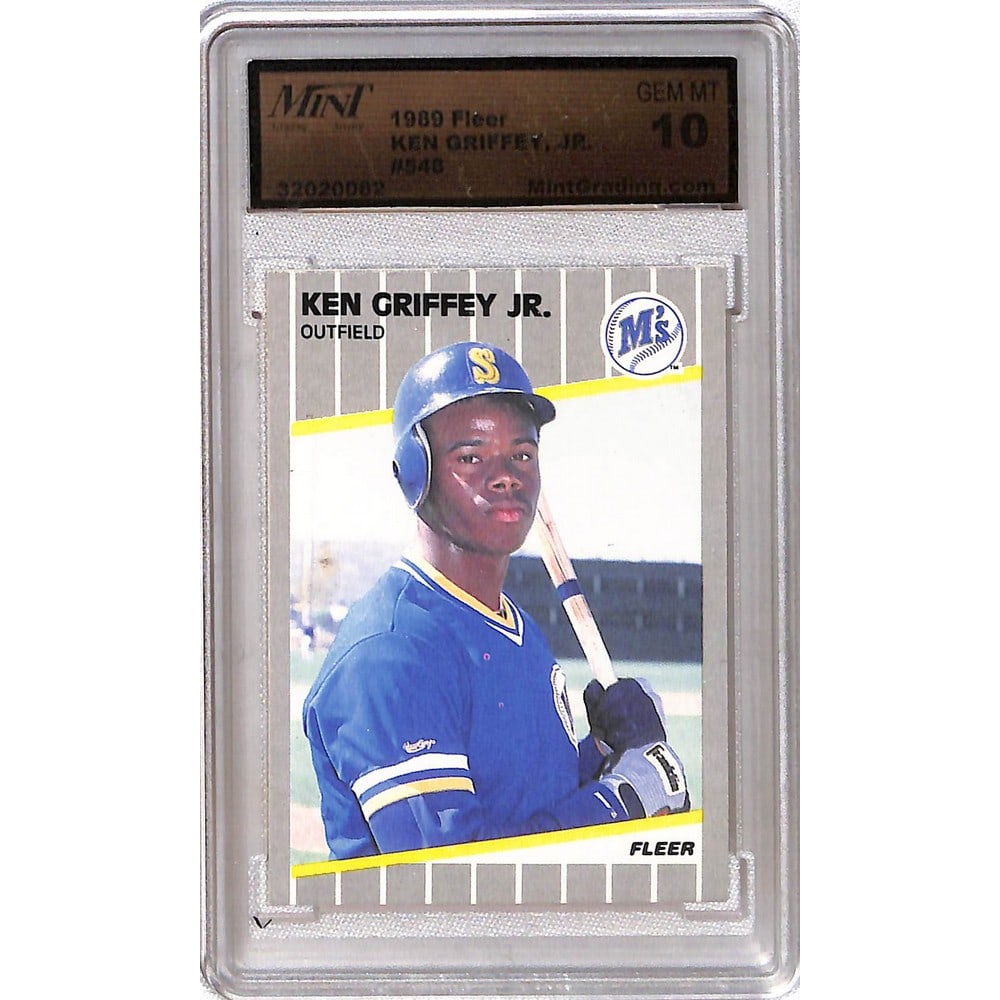1989 Fleer Ken Griffey Jr. Rc Graded 10 (1 of 2)