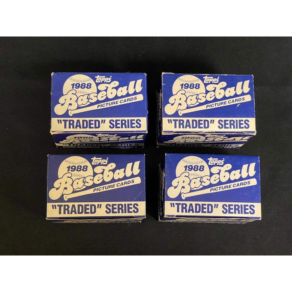 (4) 1988 Topps Baseball Traded Sets (1 of 1)