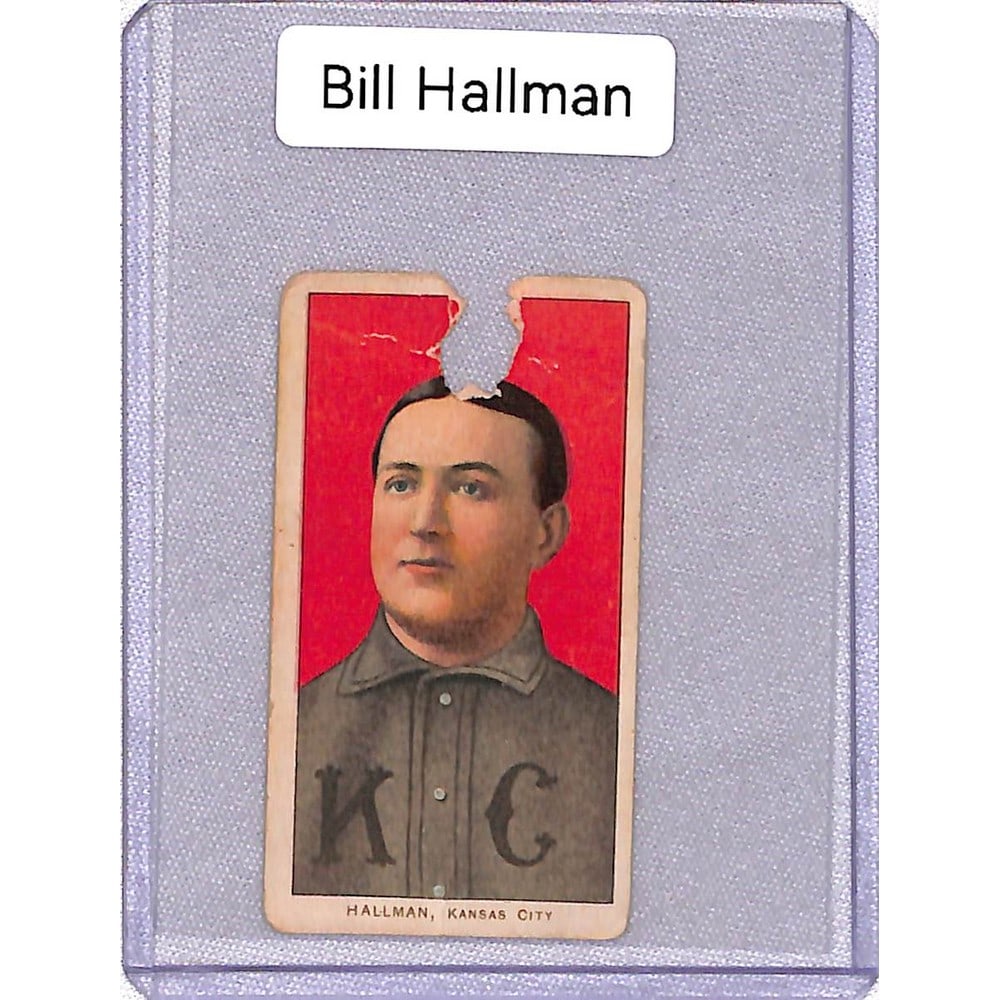 1909-11 T206 Card Bill Hallman Epdg Back (1 of 2)