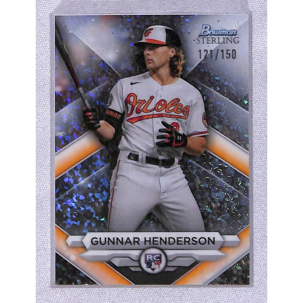 2023 Bowman Sterling Gunnar Henderson Rookie: 2023 Bowman Sterling Gunnar Henderson Rookie 121/150