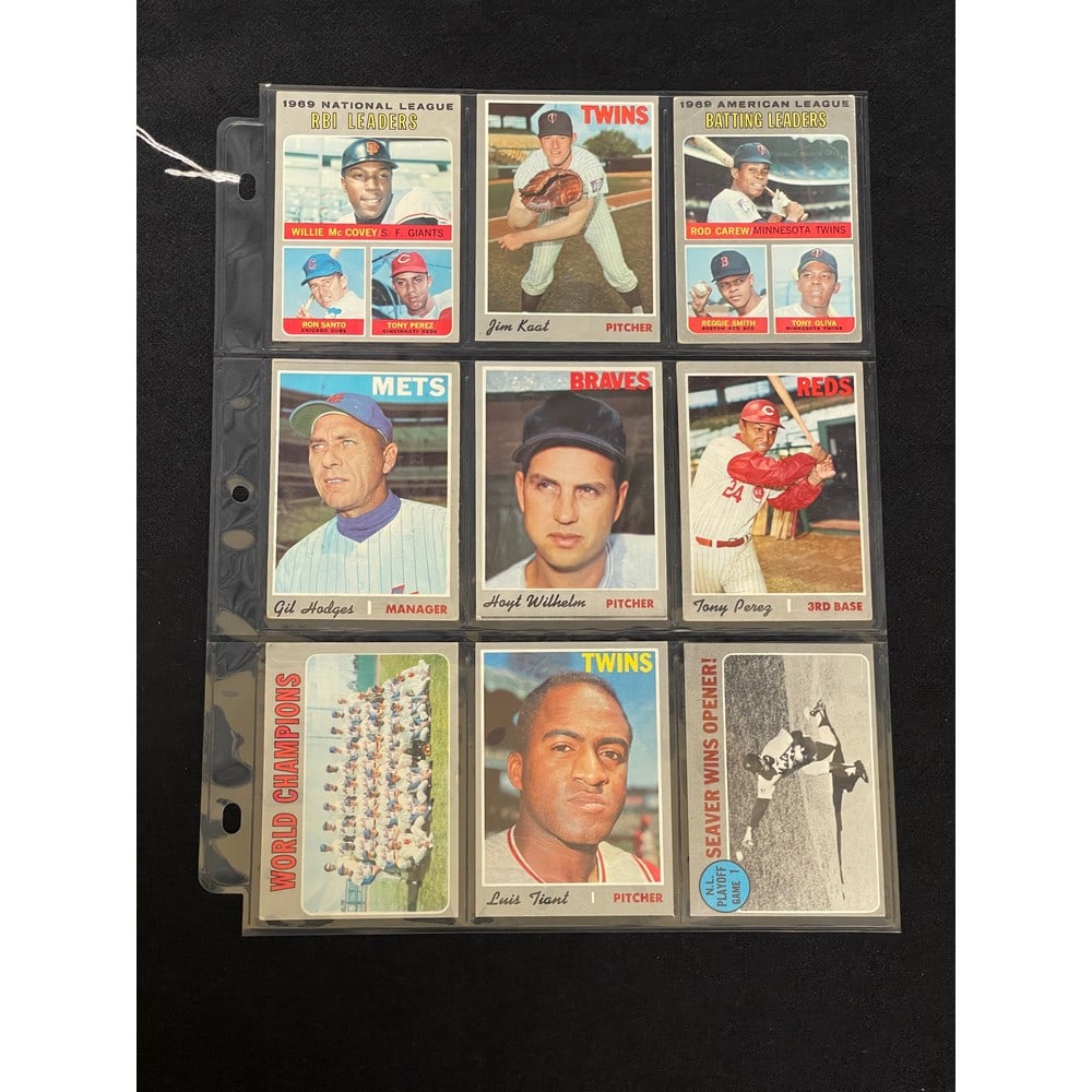 (9) 1970 Topps Baseball Star Cards (1 of 2)