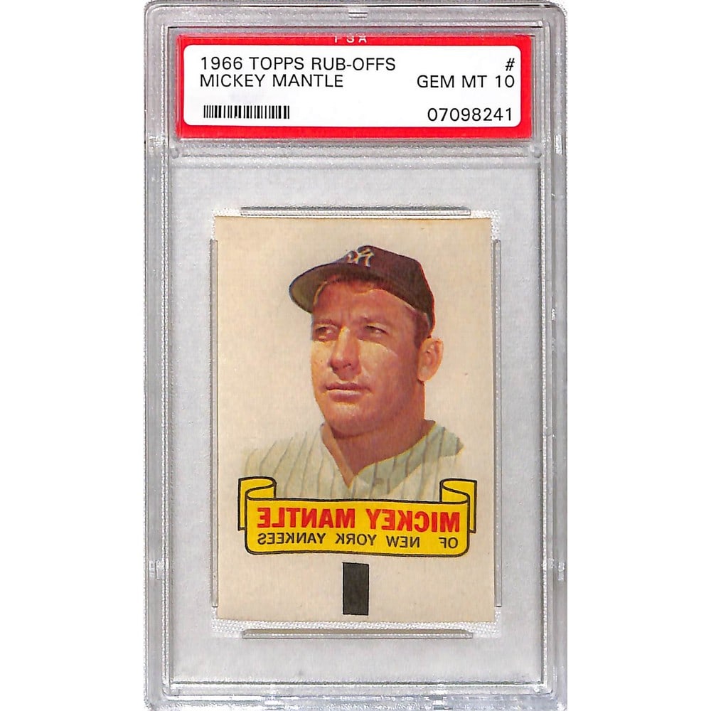 1966 Topps Rub Offs Mickey Mantle Psa 10 (1 of 2)