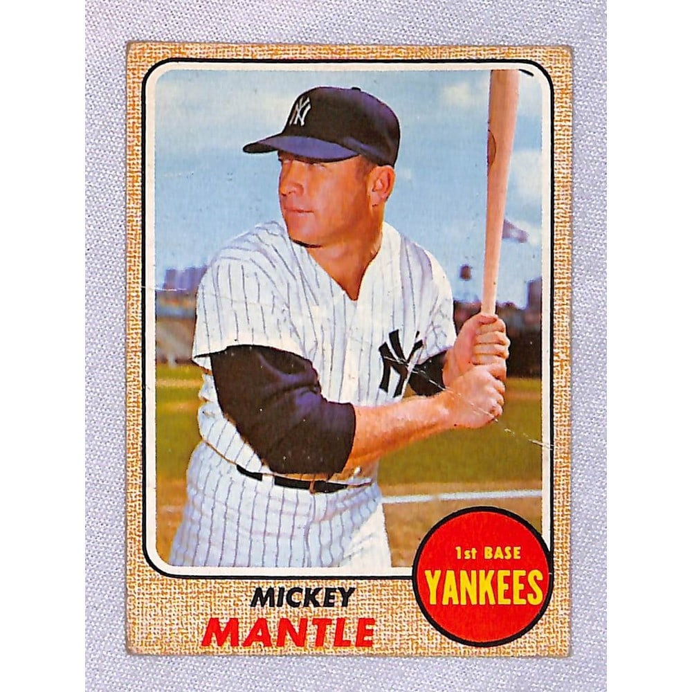 1968 Topps Mickey Mantle Low Grade (1 of 2)