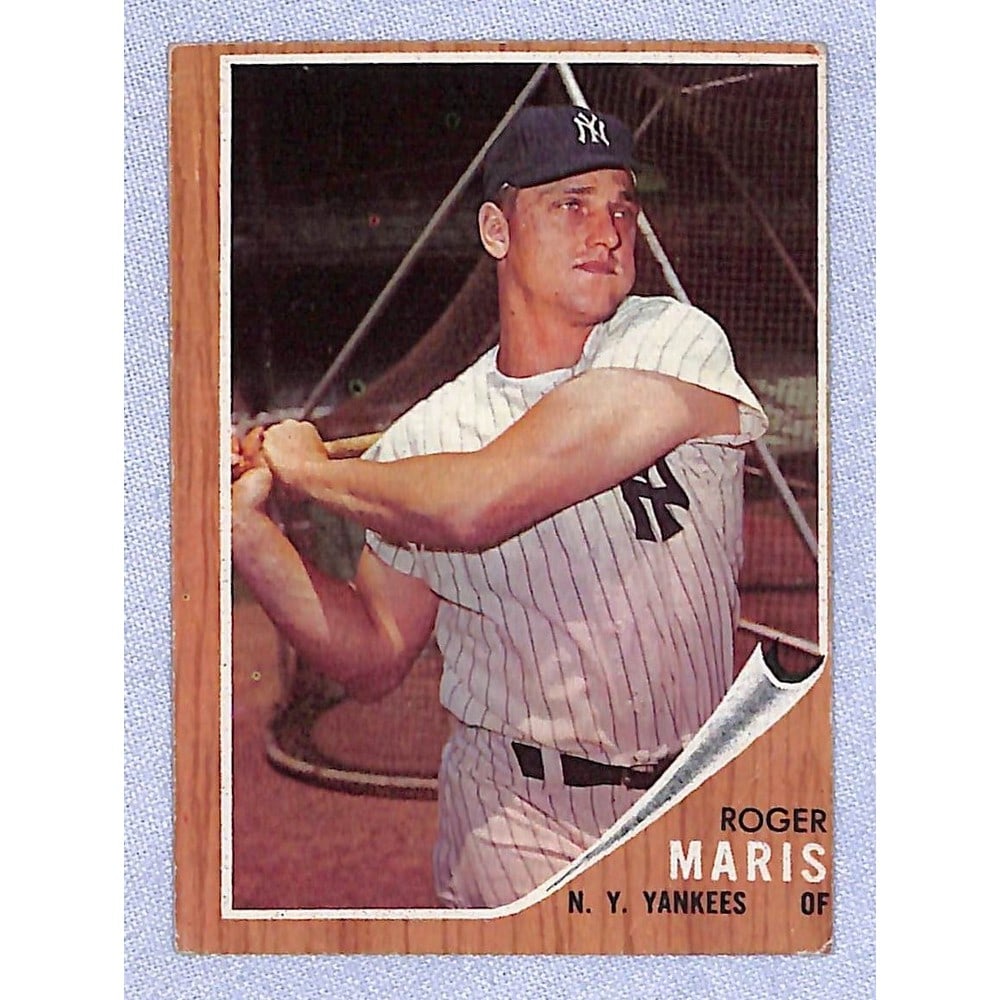 1962 Topps Crease Free Roger Maris: 1962 Topps Crease Free Roger Maris