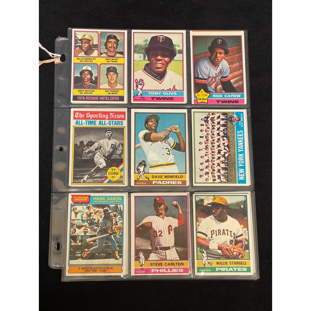 (18) Different 1976 Topps Baseball Stars (1 of 2)
