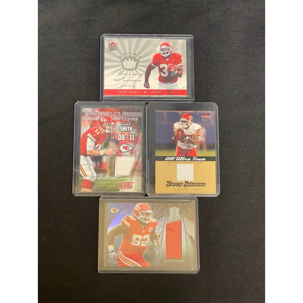 (9) Kc Chiefs Patch Cards 3 Numbered (1 of 4)