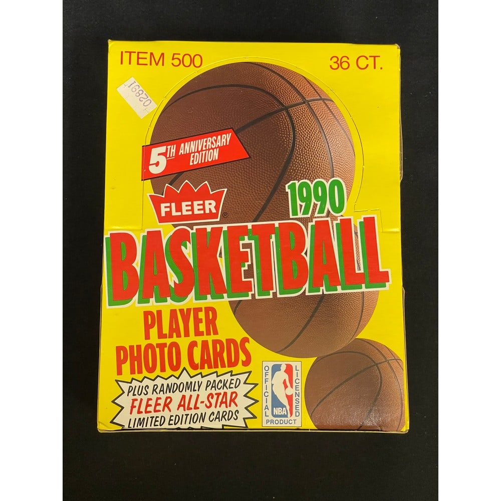1990 Fleer Basketball Unopened Wax Box (1 of 1)