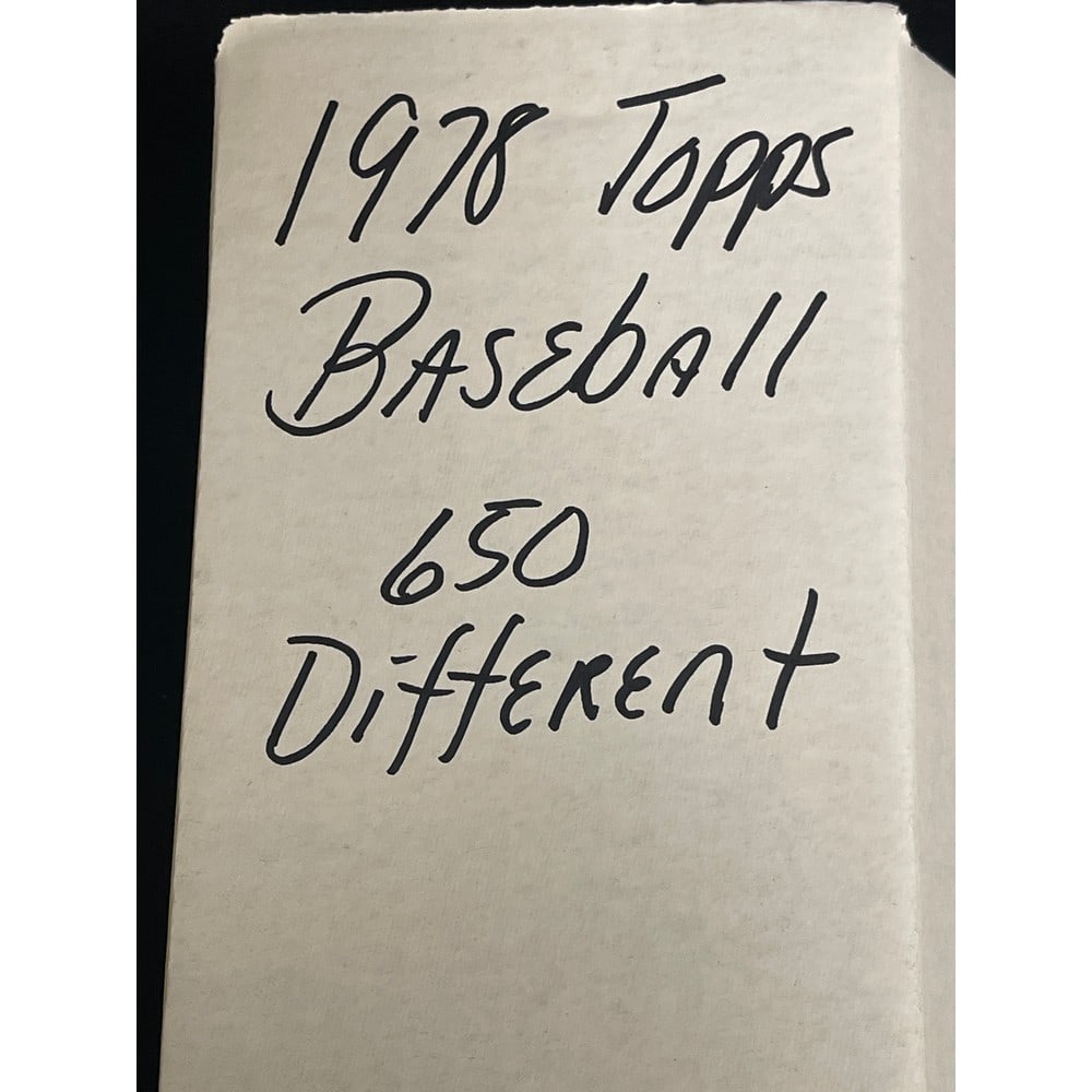 (650) Different 1978 Topps Baseball Cards (1 of 4)