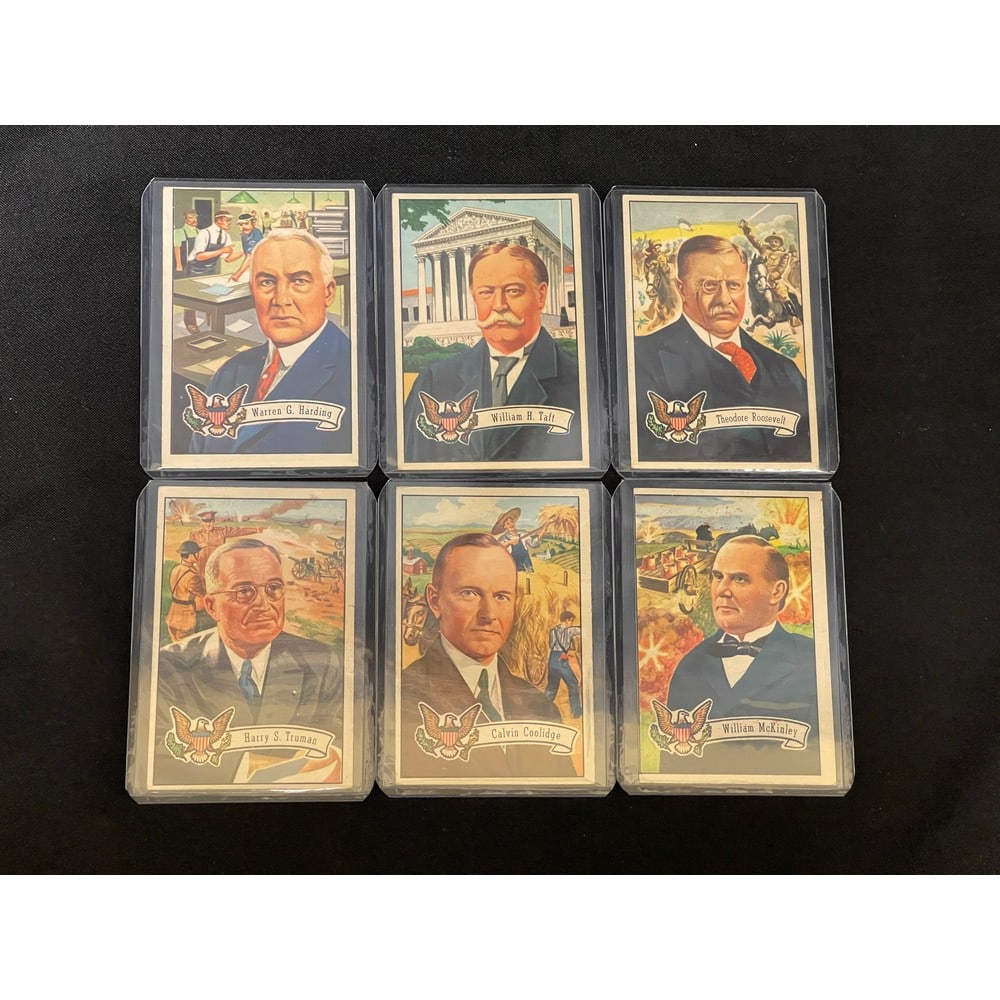(14) 1956 Topps Us Presidents Cards (1 of 4)