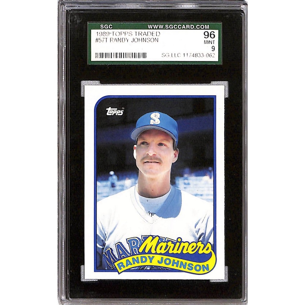 1989 Topps Traded Randy Johnson Rc Sgc 9: 1989 Topps Traded Randy Johnson Rc Sgc 9