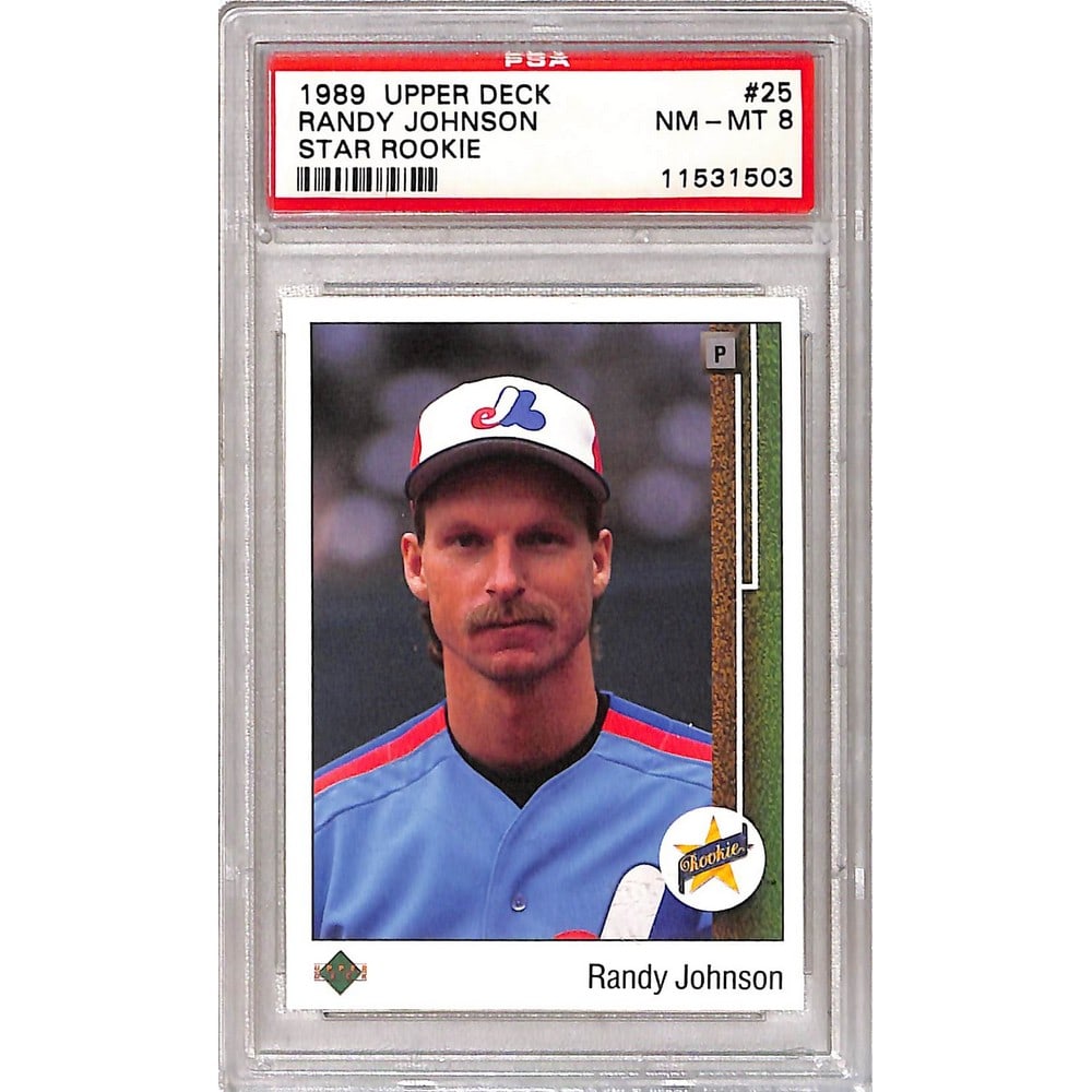 1989 Upper Deck Randy Johnson Rc Psa 8: 1989 Upper Deck Randy Johnson Rc Psa 8
