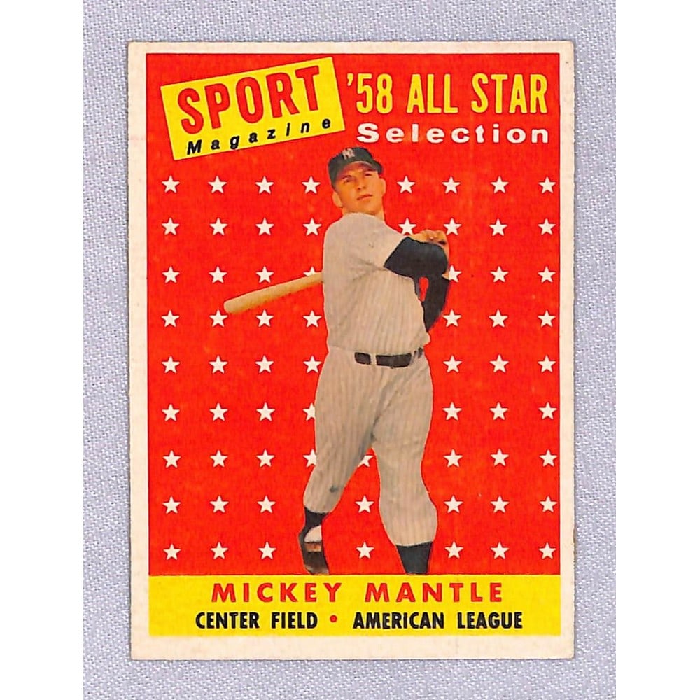 1958 Topps Hi Grade Mickey Mantle Allstar (1 of 2)