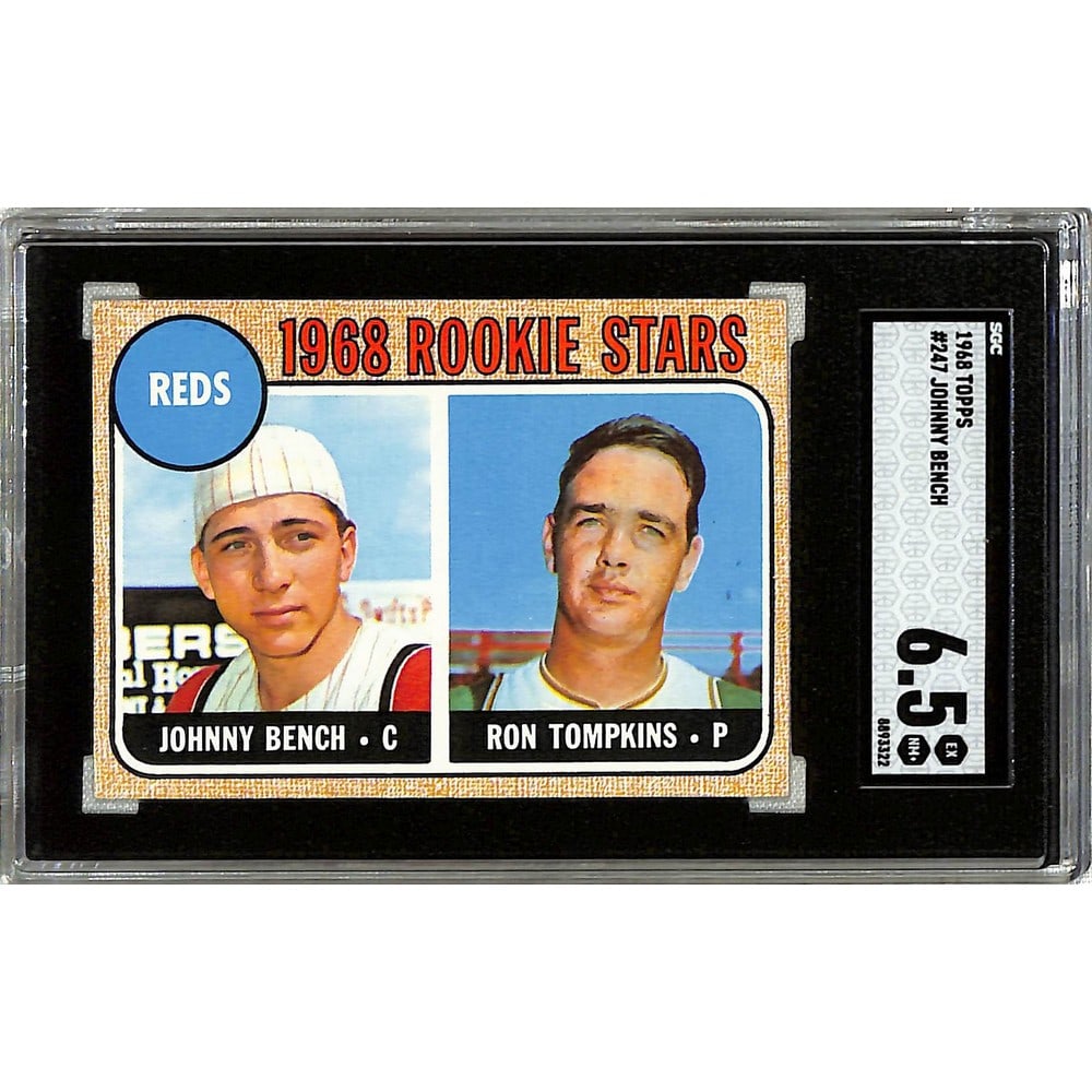 1968 Topps Johnny Bench Rookie Sgc 6.5 (1 of 2)