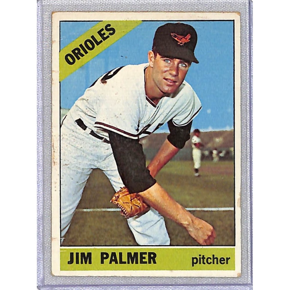 1966 Topps Jim Palmer Rookie Creased (1 of 2)