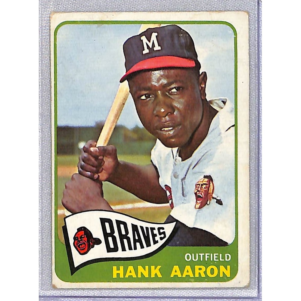 1965 Topps Hank Aaron Crease Free (1 of 2)
