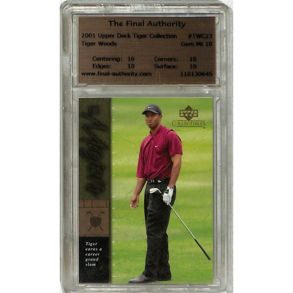 2001 Ud Tiger Woods Rookie Graded 10: 2001 Ud Tiger Woods Rookie Graded 10