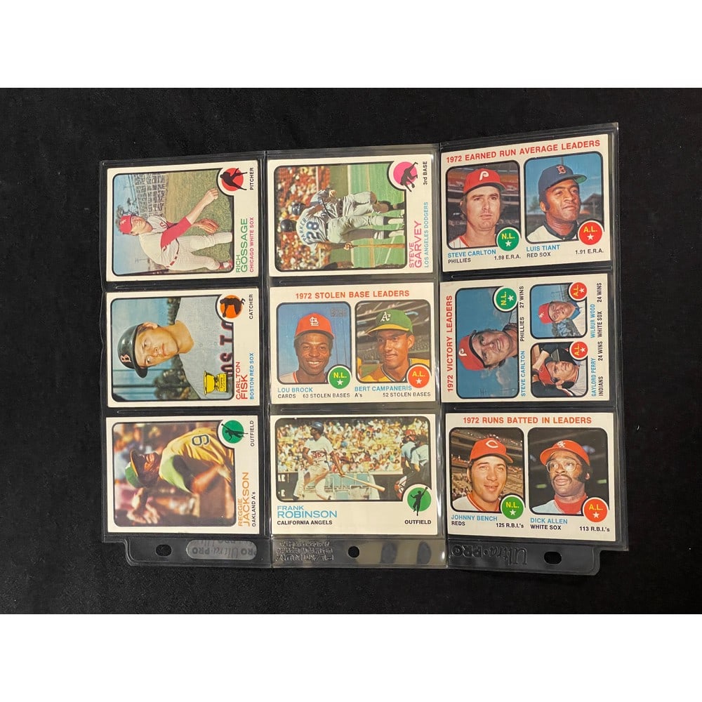 (10) 1973 Topps Baseball Stars/hof (1 of 2)