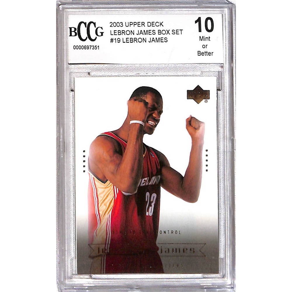 2003 Upper Deck Lebron James Rookie Bccg 10 (1 of 2)