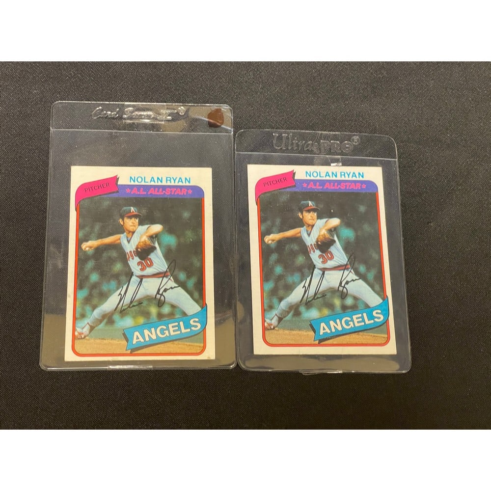 (2) 1980 Topps Nolan Ryan Cards Exmt (1 of 2)