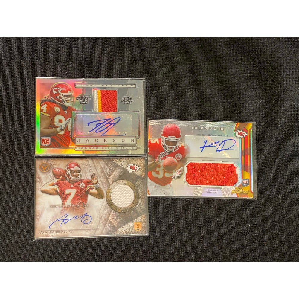 (7) Kc Chiefs Rookie/patch Auto Cards (1 of 4)