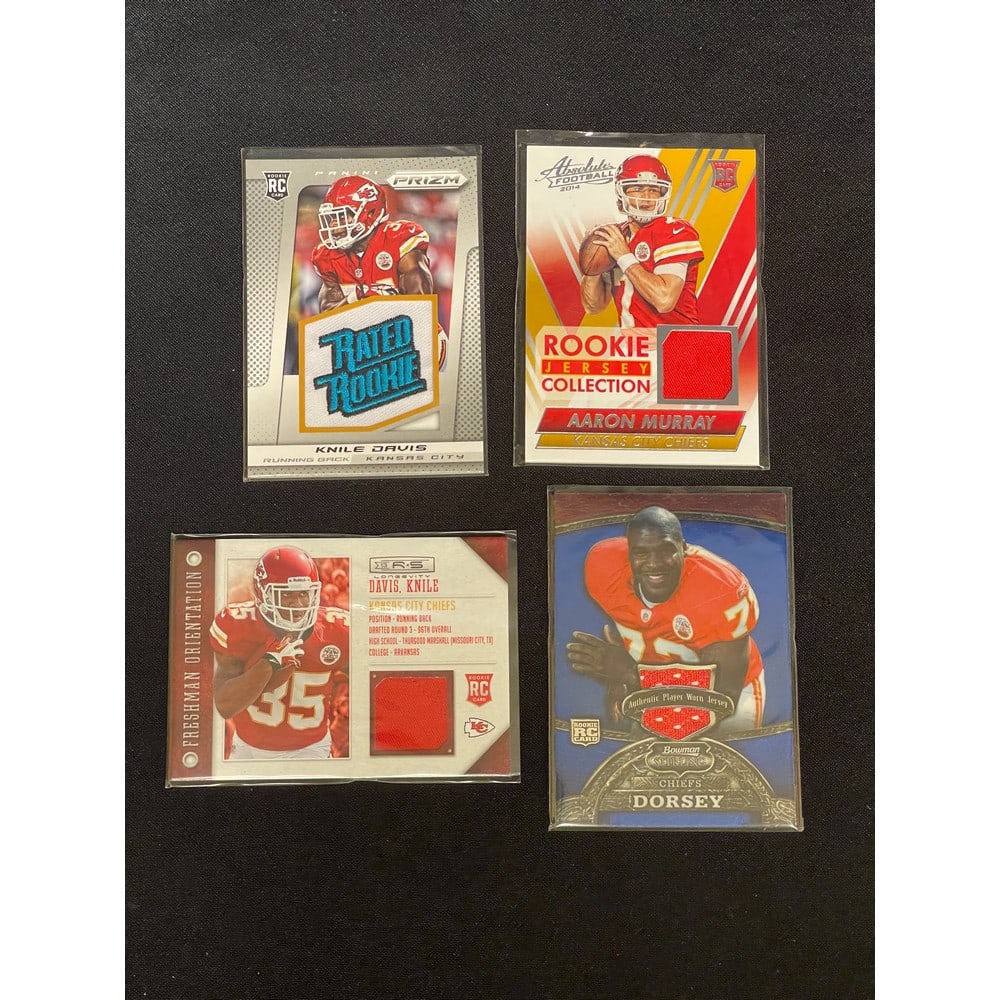 (7) Kc Chiefs Rookie/patch Cards (1 of 4)