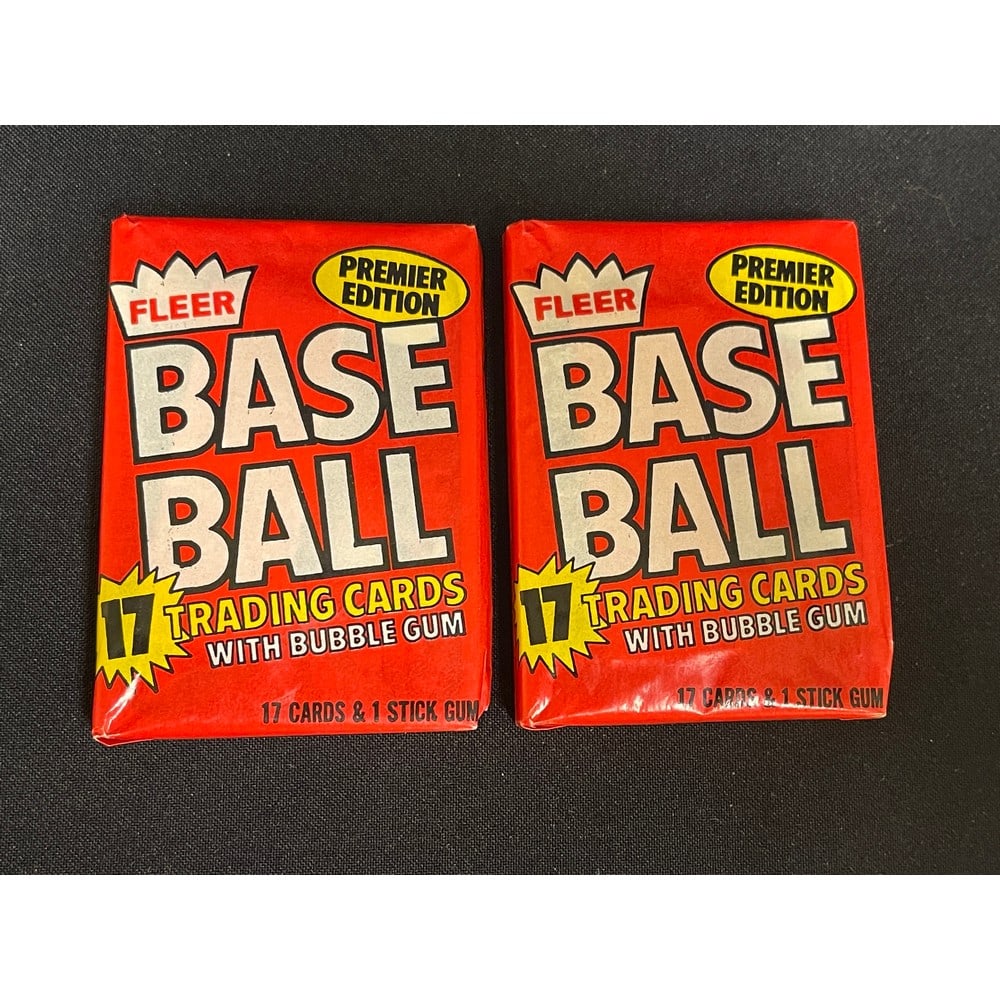 (2) 1981 Fleer Baseball Sealed Wax Packs (1 of 1)