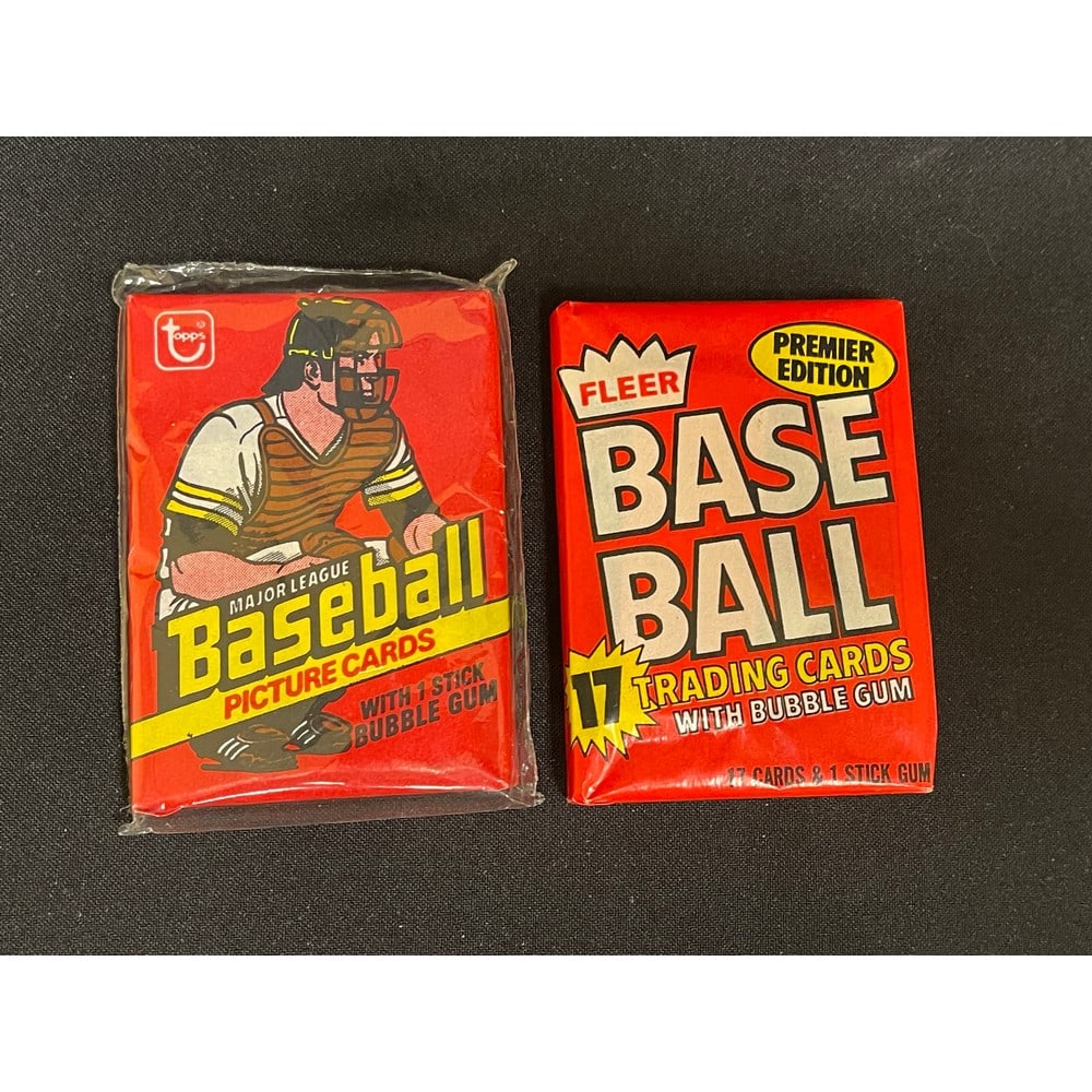 (2) Unopened Wax Packs 1981 Fleer/1980 Topps (1 of 1)
