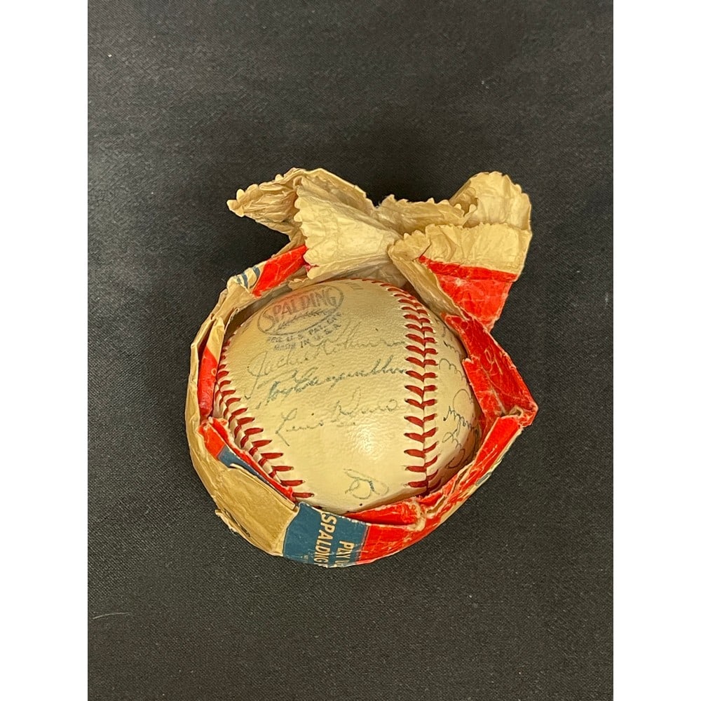 Circa 1950 Brooklyn Dodgers Signed Team Ball (1 of 8)