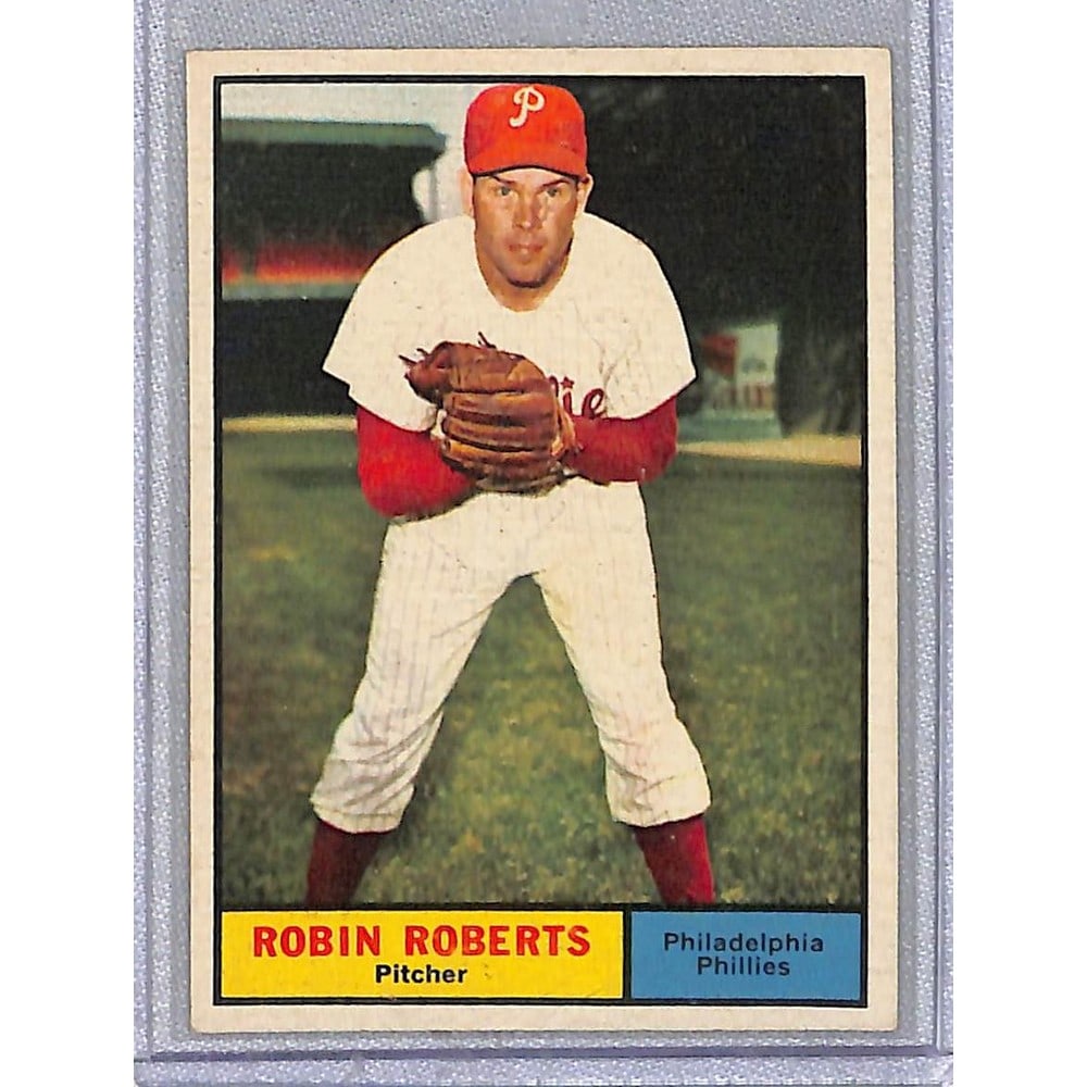 1961 Topps Robin Roberts Nice Shape (1 of 2)
