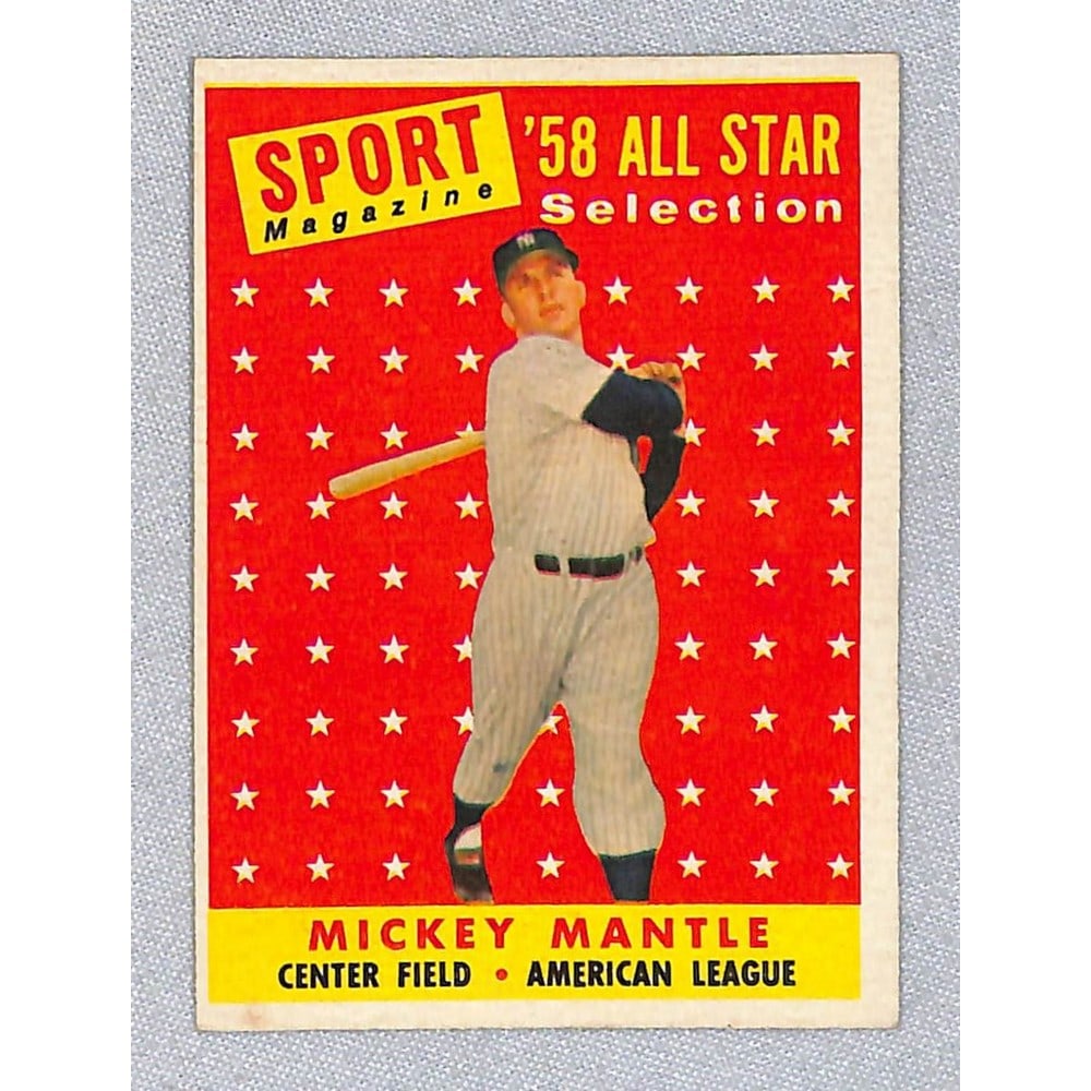 1958 Topps Hi Grde Mickey Mantle Allstar: 1958 Topps Hi Grde Mickey Mantle Allstar