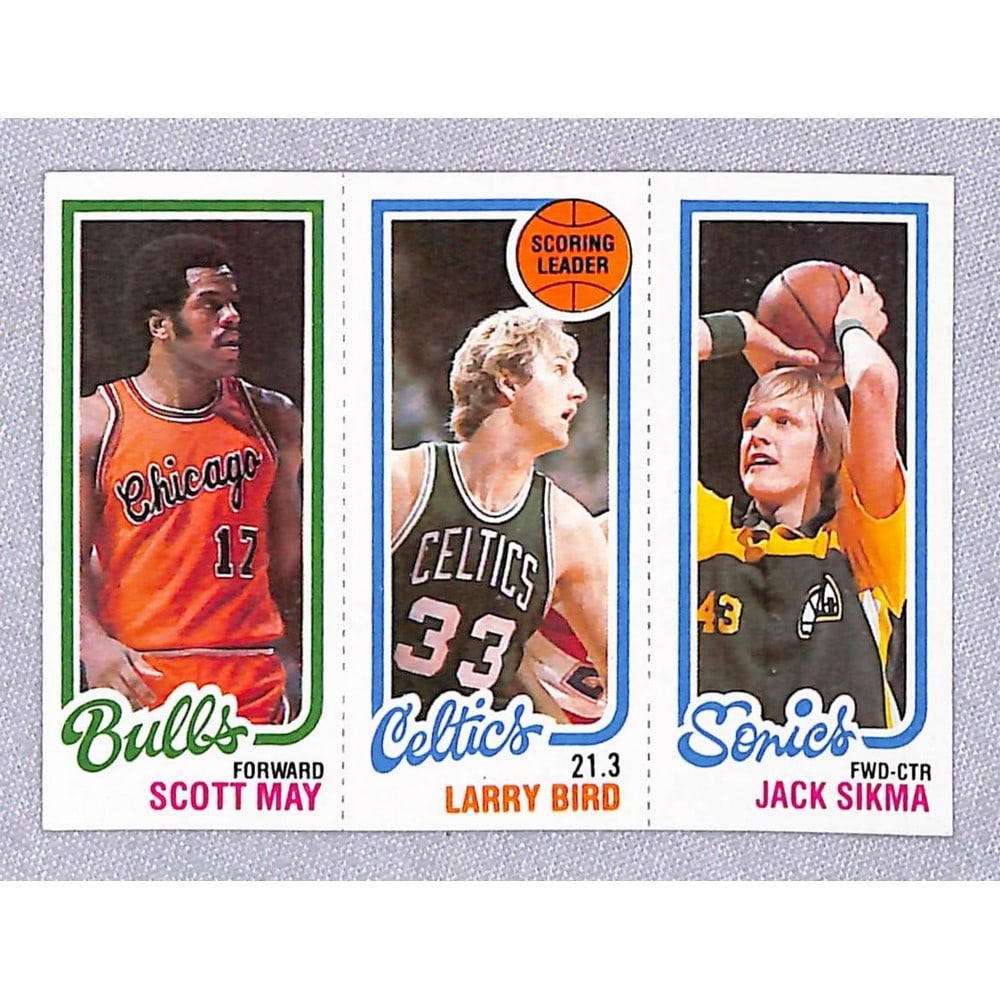 1980-81 Topps Larry Bird Rookie Leader Hi Grade (1 of 2)