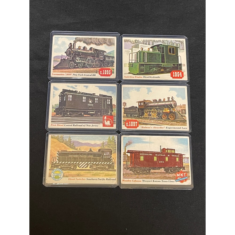 (21) 1955 Topps Rails And Sails Cards: (21) 1955 Topps Rails And Sails Cards