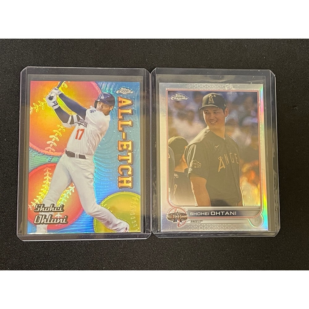 (2) Shohei Ohtani Inserts/refractors (1 of 2)