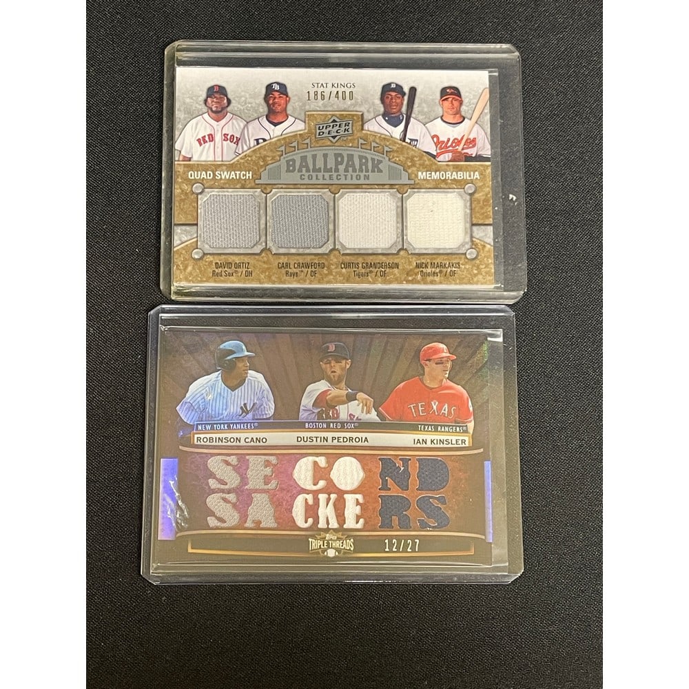 (2) Modern Baseball Game Used Jersey Cards (1 of 2)