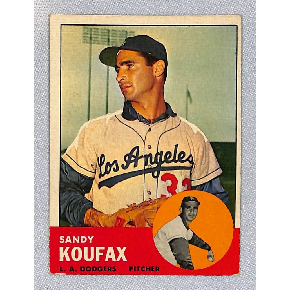 1963 Topps Crease Free Sandy Koufax (1 of 2)