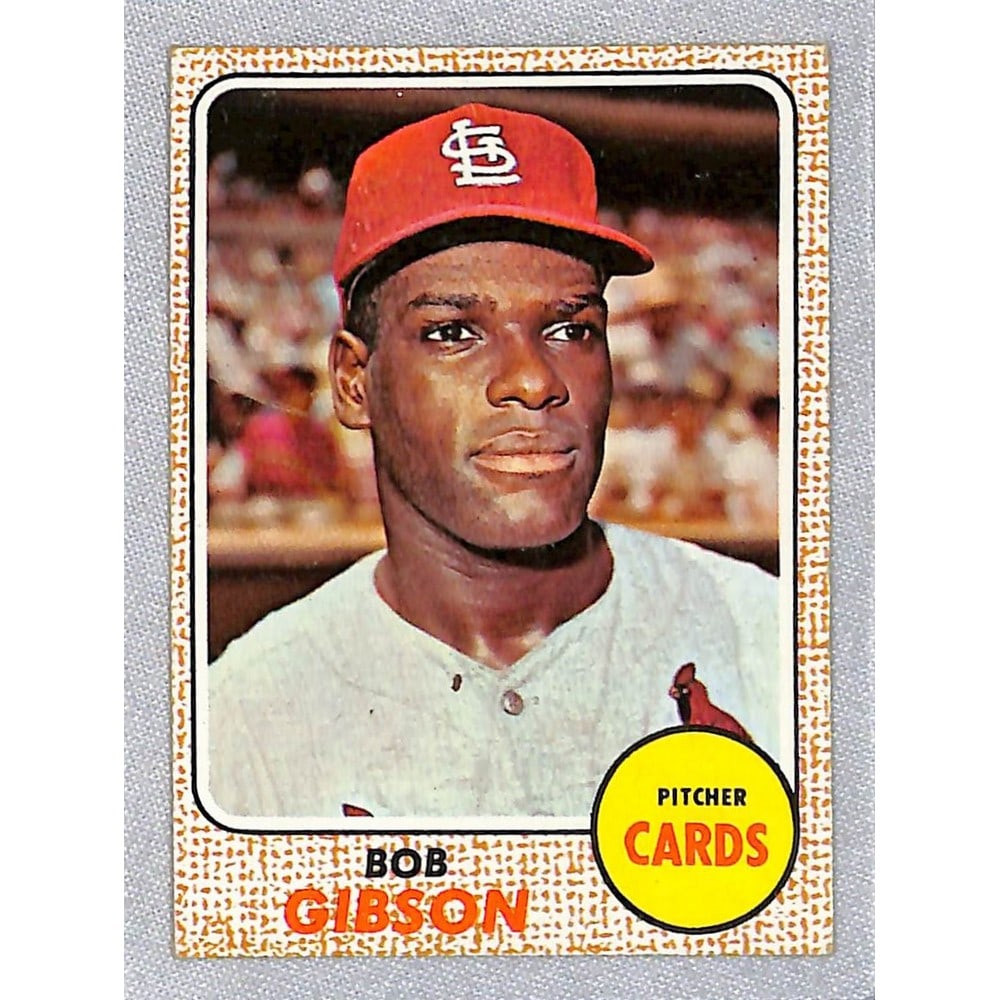 1968 Topps Crease Free Bob Gibson (1 of 2)